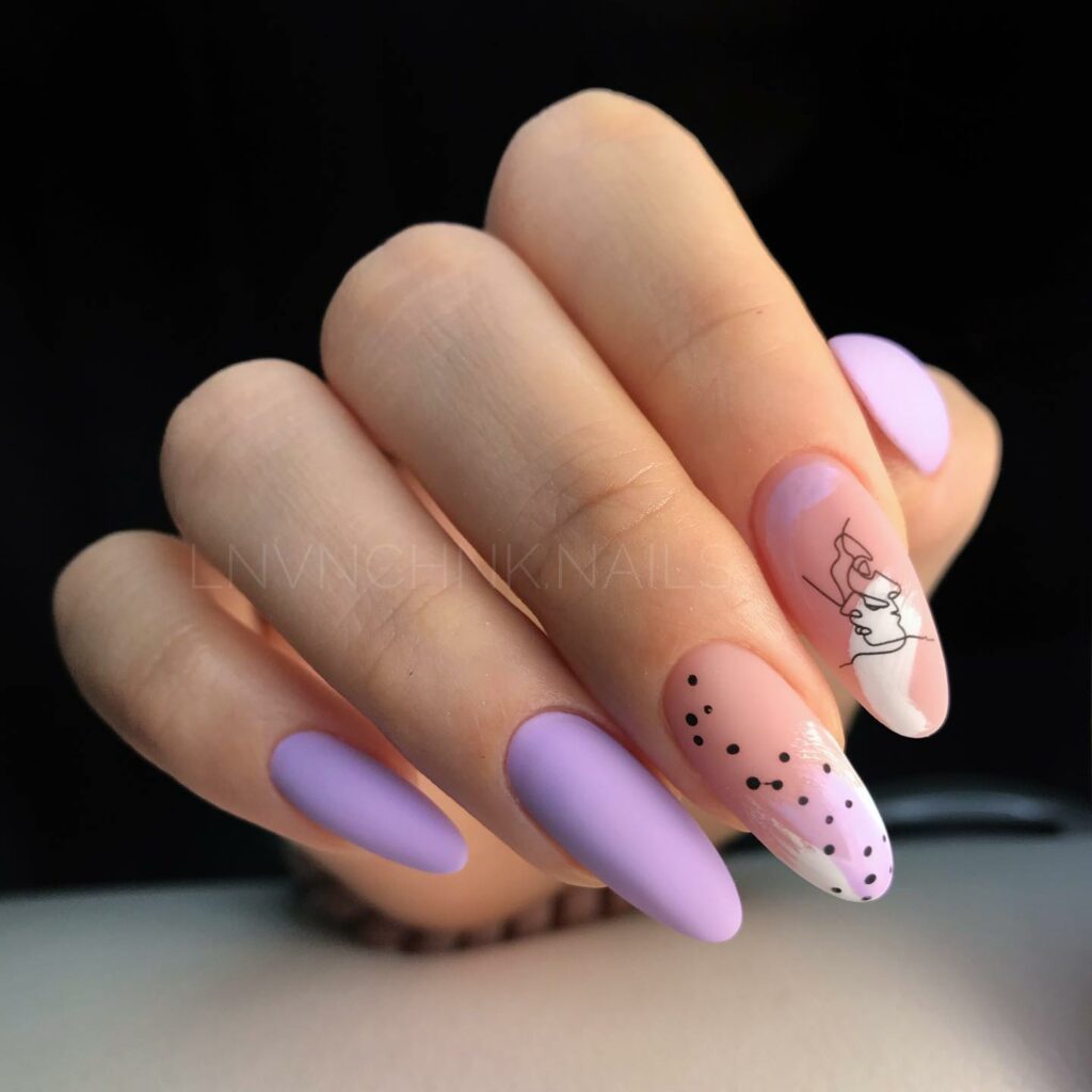 Làm thế nào để làm nails lavender dễ thương tại nhà?