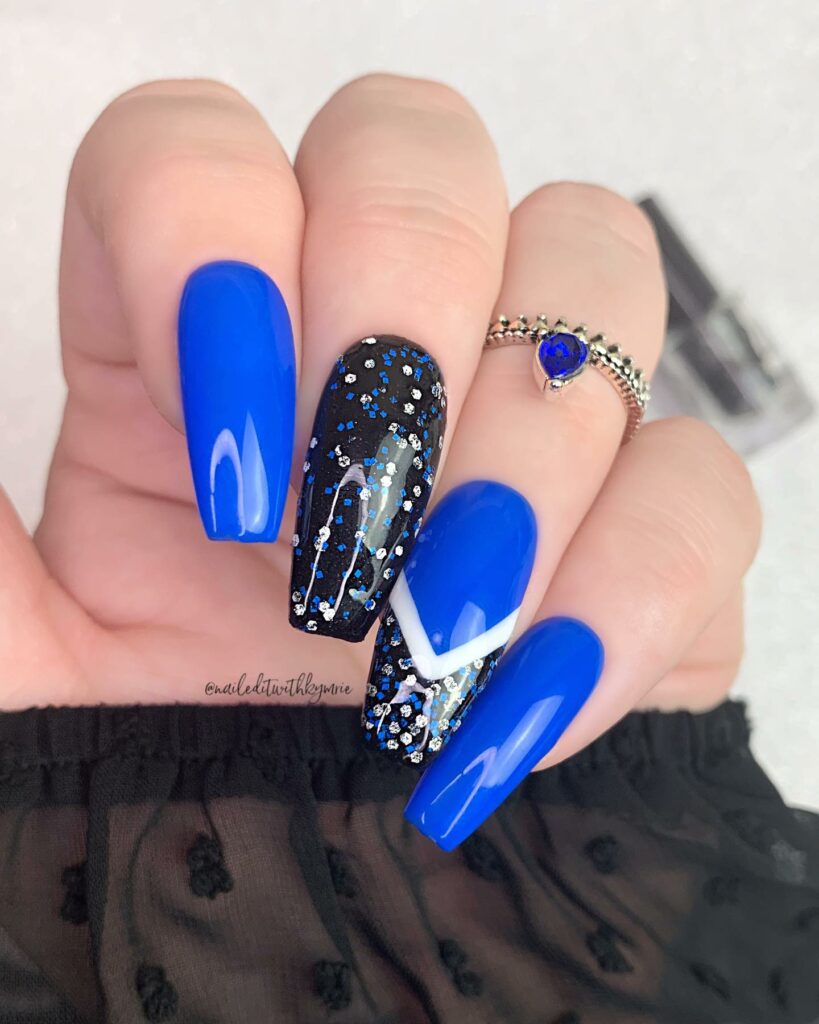 37+ Designs For Neon Blue Nails That Will Turn Heads - Nail Designs Daily