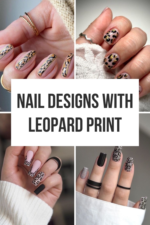 Nail design leopard print PIN 1