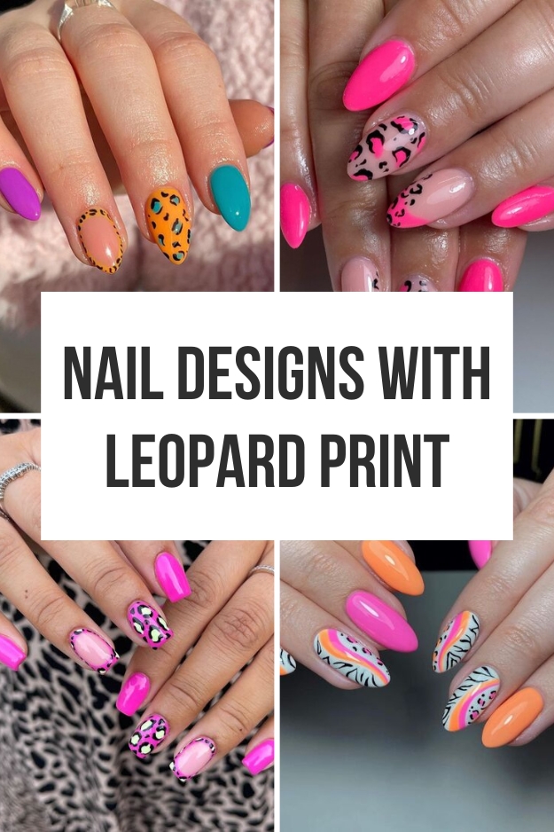 Nail design leopard print PIN 2