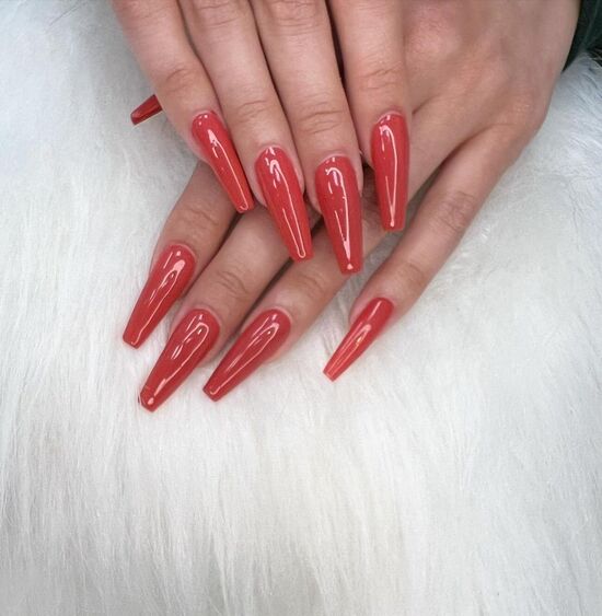 Trending Fall Nails red